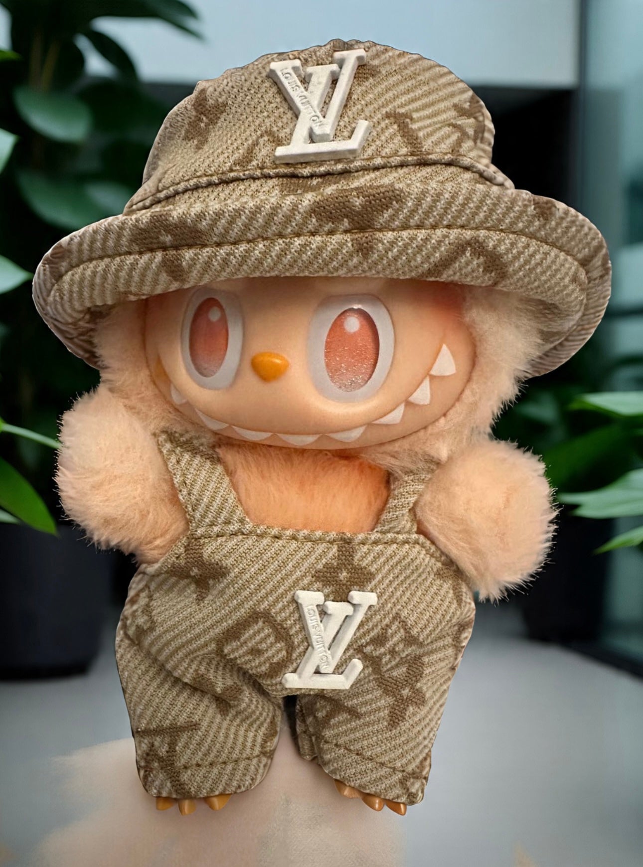 Lou Bucket Hat and Overalls Set