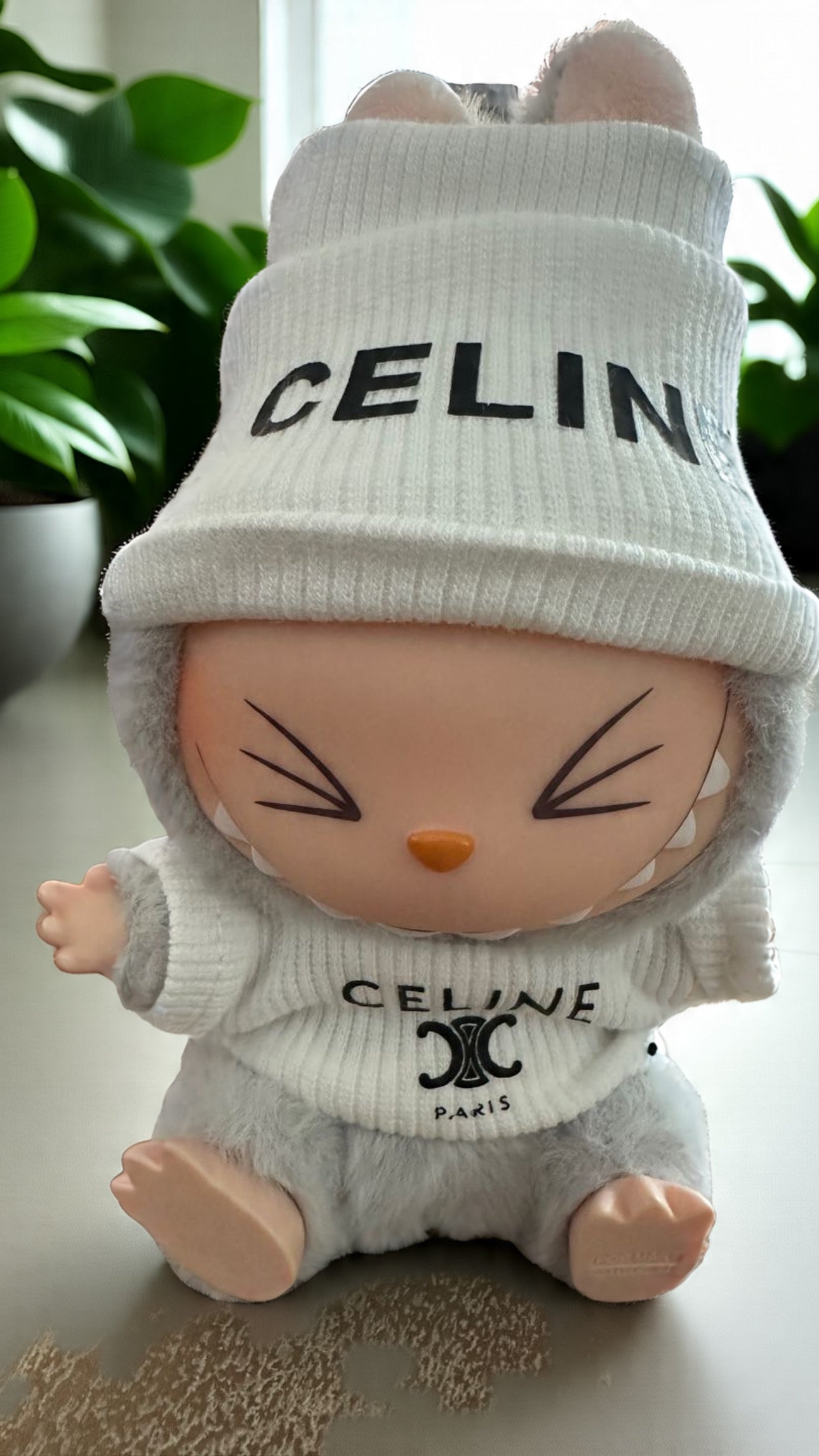 CLINE Beanie and Top Set - White