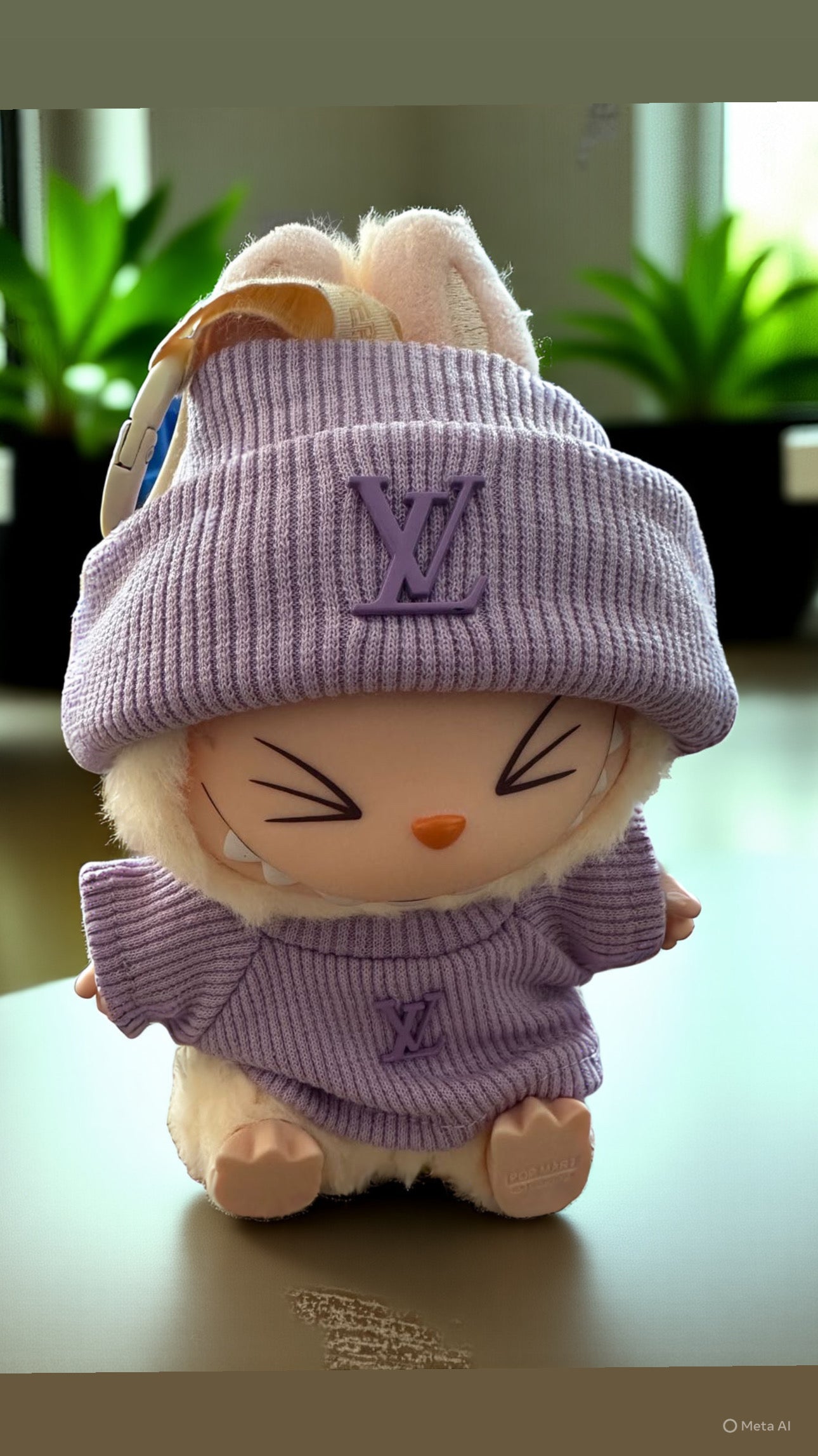 Lou - beanie and top - Lavender